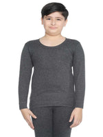 Bodycare Unisex Tops Round Neck Full Sleeves Pack Of 1-Charcoal Melange