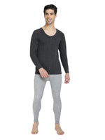 Bodycare Mens Tops Round Neck Full Sleeves Pack Of 1-Charcoal Melange