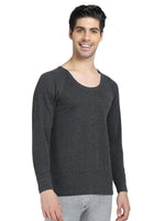 Bodycare Mens Tops Round Neck Full Sleeves Pack Of 1-Charcoal Melange