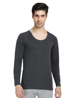 Bodycare Mens Tops Round Neck Full Sleeves Pack Of 1-Charcoal Melange