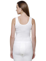 Bodycare Womens Thermal Tops Round Neck Assorted Sleeveless Pack Of 1-White