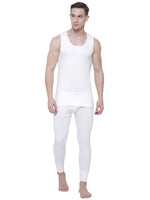 Bodycare Mens Thermal Assorted Tops Round Neck Sleeveless Pack Of 1-White