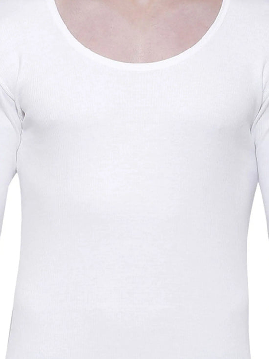 Bodycare Mens Thermal Tops Round Neck Full Sleeves Pack Of 1-White