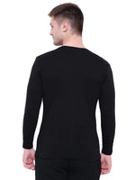 Bodycare Mens Thermal Tops Crew Neck Full Sleeves Pack Of 1-Black