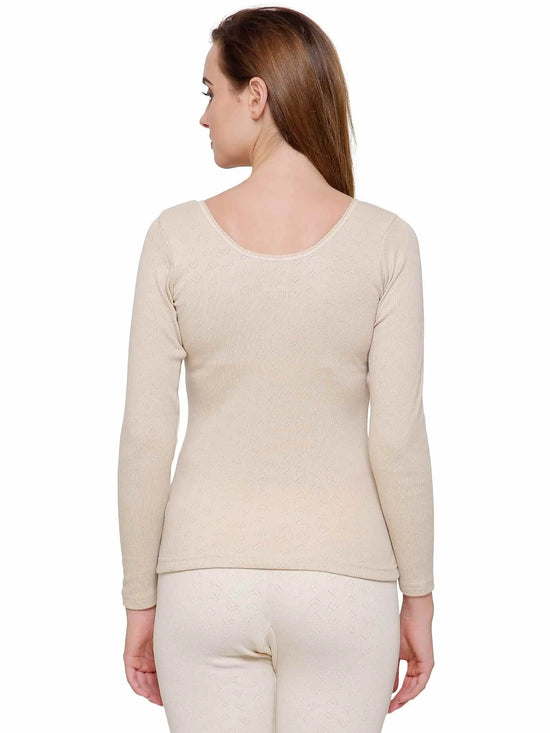 Bodycare Womens Thermal Tops Round Neck Full Sleeves Pack Of 1-Skin