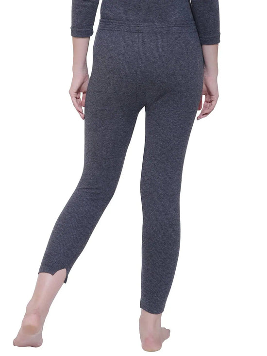 Dyca Womens Thermal Bottoms Pack Of 1-Charcoal Melange