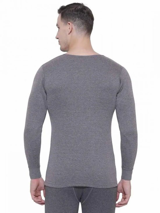 Dyca Mens Tops Round Neck Full Sleeves Pack Of 1-Grey Melange