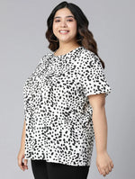 Monostyle Animal Print Plus Size Women Top