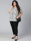 Monostyle Animal Print Plus Size Women Top