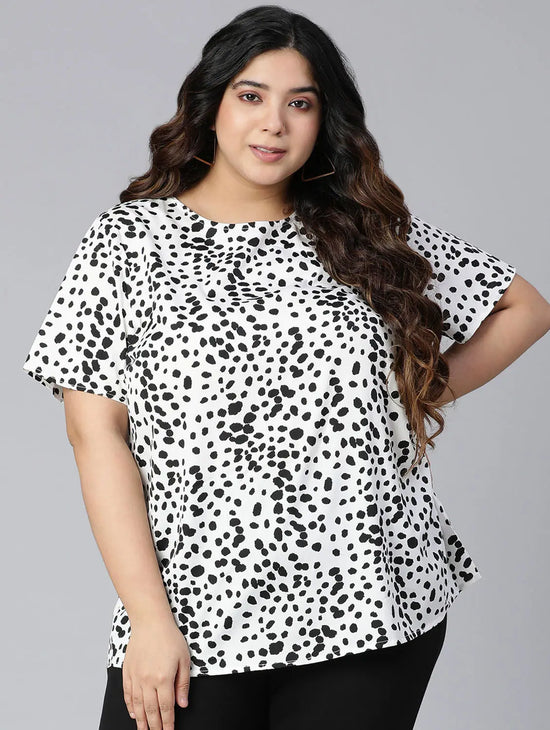 Monostyle Animal Print Plus Size Women Top