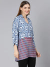 Multiprinted Casual Women Tunic