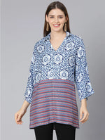 Multiprinted Casual Women Tunic