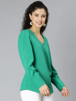 Pestalsolid Green Women Top