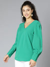 Pestalsolid Green Women Top