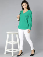 Pestalsolid Green Women Top