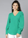 Pestalsolid Green Women Top