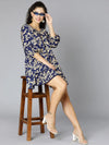 Made In Blue Floral Print Women Dress