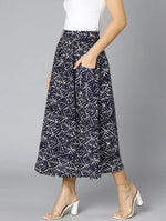 Bluezy Floral Print Elasticated Women Skirt