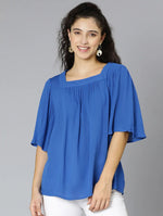 Soffer Blue Casual Women Top