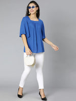 Soffer Blue Casual Women Top