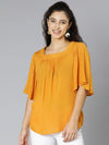 Mustard Color Women Casual Top