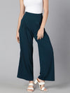 Sea Sown Solid Elasticated Women Pant