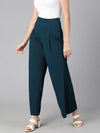 Sea Sown Solid Elasticated Women Pant