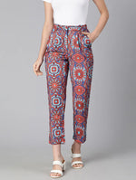 Afresh Abstract Floral Digital Print Women Pant