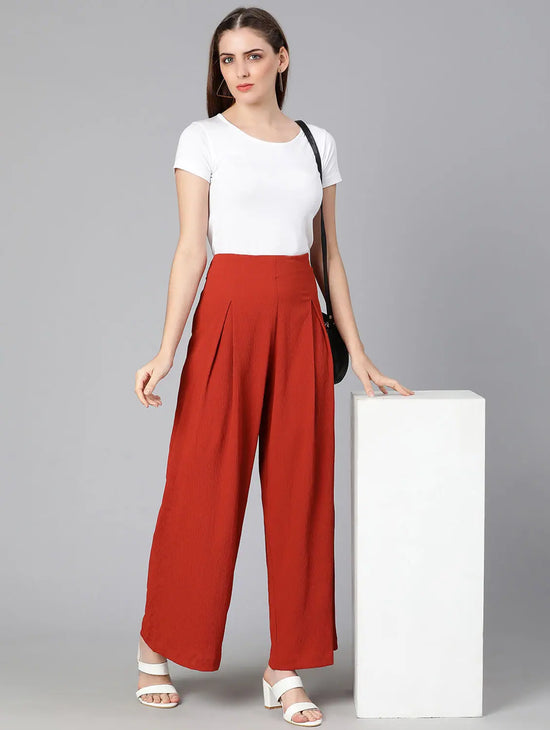 Rusted Sear Solid Women Pant