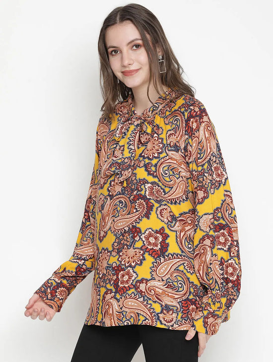 Paradises Tropical Print Regular Women Top