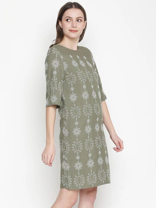 Embroidery Meld Designer Women Dress