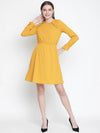 Rich Yellow Elasticated Women Dress