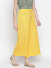 Blowedup Yellow Elasticated Women Palazzo Pants