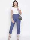 Blowedup Grey Elasticated Women Pants