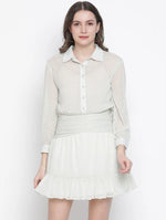 Starful White Pretty Women Dress