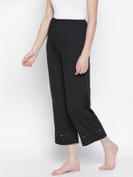 Regular Solidblack Restful Women Nightwear Pajama