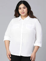 Mellow White Plus Size Women Shirt