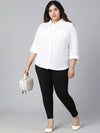 Mellow White Plus Size Women Shirt