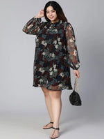 Flavour Of Florals Plus Size Women Ruffle Dress