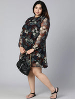 Flavour Of Florals Plus Size Women Ruffle Dress