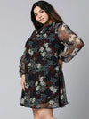 Flavour Of Florals Plus Size Women Ruffle Dress