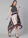 Row Of Colors Printed Women Flared Dress