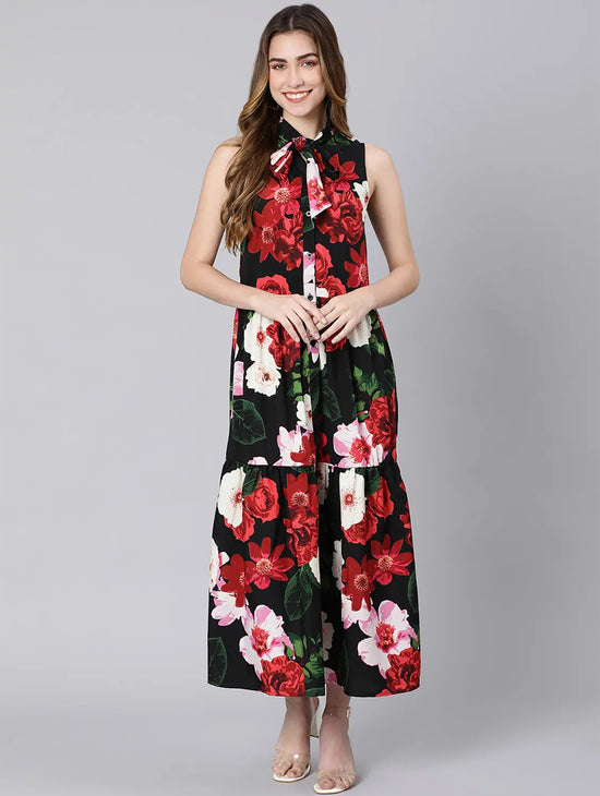 Fragrance Of Floral Print Women Dress