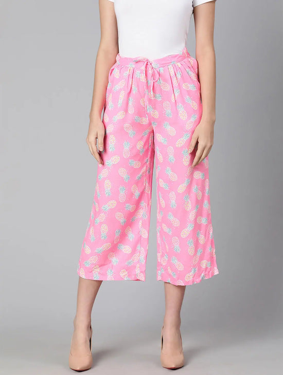 Dinky Pinky Floral Print Elasticated Women Pant