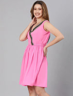 Fair Pink Elasticated Women Beachwear