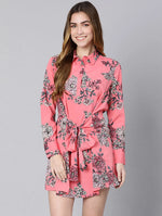 Jack Of Flowers Tie-Knot Women Dress