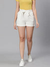 Tropic Stripes Tie-Knot Women Shorts