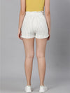 Tropic Stripes Tie-Knot Women Shorts