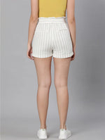 Tropic Stripes Tie-Knot Women Shorts