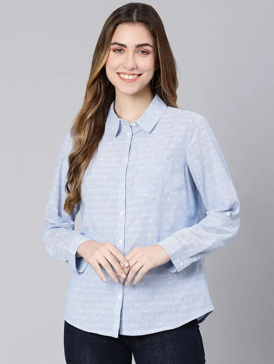 Royal Blue Women Dapper Shirt